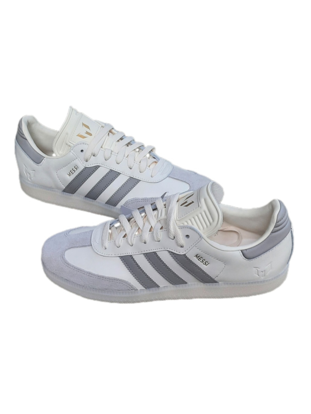 Adidas Samba Lionel Messi Cream /White/ Gold Sneakers JQ0266 Mens Size 10.5 NEW